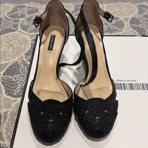 Alex Marie Sparkling Black Heels